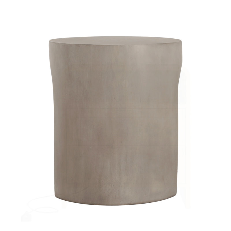 Outdoor MGO Round with U-Shape Side Table