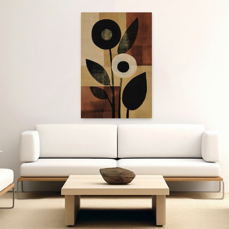 Art moderne moderne abstrait abstrait fleur moderne, 60" H x 40" W