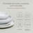over&back Coupe 16-Piece Glossy White Hand-Finished Porcelain Dinnerware Set