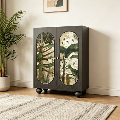 Armoire d'appoint de rangement en bois massif