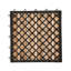 Carreau de terrasse en bois 12 po x 12 po brun