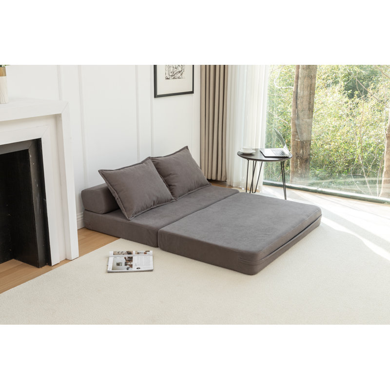 Canapé-lit pliable avec coussin lombaire Jorgensen, Gris