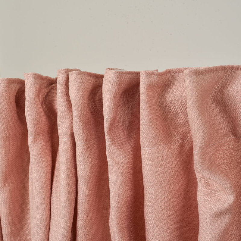 Extra Wide & Extra Long Custom Made Decorative Single Panel, Baby Pink, 100" W x 276" L