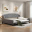 Lit de jour moderne avec bouton capitonné et pieds solides-609136786