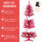 4FT Red Christmas Tree With Lights