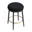 Ensemble de 4 tabourets de comptoir 24,75 po, ensemble de 4 tabourets de comptoir noirs avec structure en fer, coussin éponge, repose-pieds, convient à la cuisine / chambre à coucher / salle à manger.-654957083