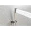 Pomme de douche murale 12 po, style nickel brossé, laiton, P 59 po, l 12 po, H 60 po, finition 10,02 lb, poids