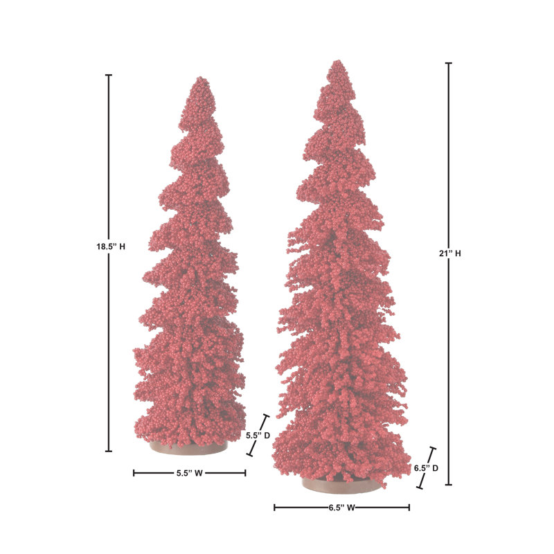 18.5" Mini Berry Layered Trees