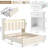 3 Piece Bedroom Set, Velvet Upholstered Bed With LED Lights & Storage Drawers, 2 Nightstands With 1-Drawer-485746343-479514198
