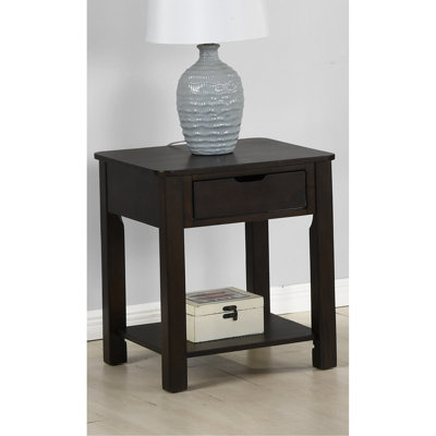 MDF End Table With Drawer