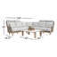 Ensemble de tables basses modulaires et composites 4 pièces Posey