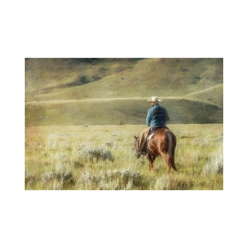 Cowboy Time - Wrapped Canvas Print