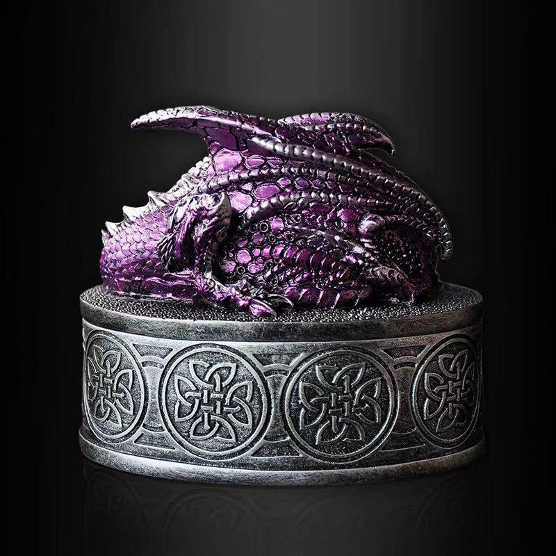 Boîte à bijoux statue de dragon - Mythes médiévaux avec ...