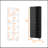 Urano Mirror Linen Cabinet, Four Interior  Shelves, Five External Shelves -Black-582438518