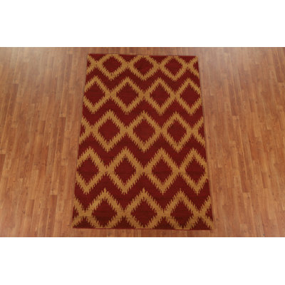 All-Over Gabbeh Oriental Area Rug 5x8
