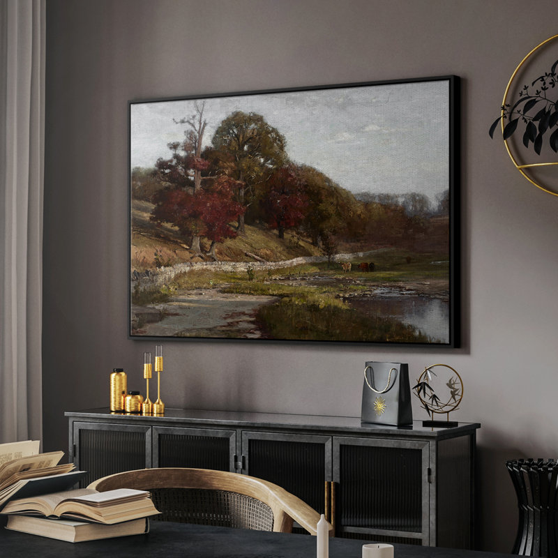 «Vintage Landscape - cmxxv» sur, H 27 po x l 41 po, Noir