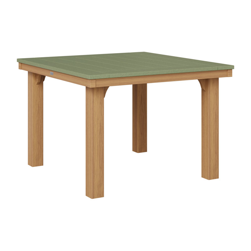 Homestead Outdoor Square Dining Table, Antique Mahogany, Black