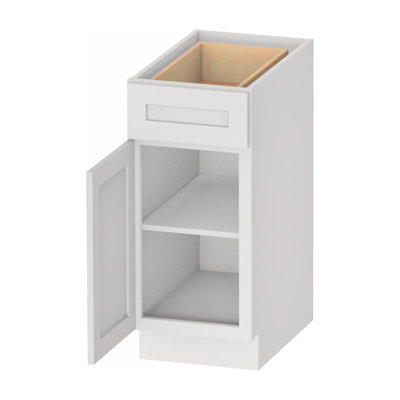 Kindwood Eco Shaker Ready-to-Assemble Base Cabinet with Doors and Drawer