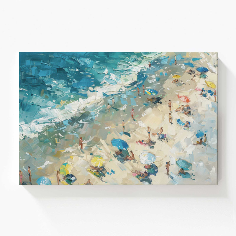 48 po x 72 po Coastal Hamony, grande impression sur toile, H 48 po x l 72 po