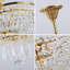 Lustre empire unique à 6 lumières Ellajo