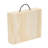 Amein 4 bottle Pinewood Carry Case with Solid Lid Carrier