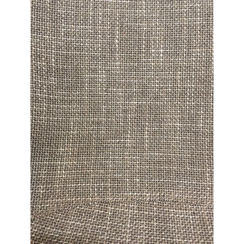 Chaise avec accoudoirs rembourrée Gilly, Brun