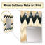 Deemah Ivory Boho Accents Chevron - miroir mural chevron décoratif-281241734