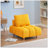 Chrystina Armless Teddy Fabric Single Sofa With Spring Cushion, Tapered Legs – Small Space Friendly-128991823