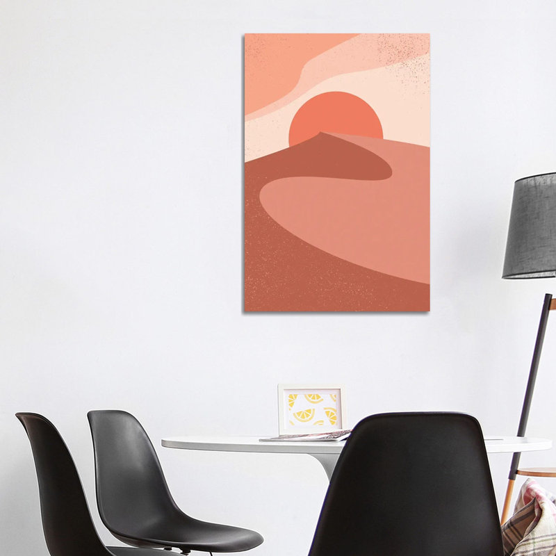 Red Sand Dune Sunset by EnShape - Wrapped Canvas Gallery-Wrapped Canvas Giclée, 101.6 cm H x 66.04 cm W x 1.91 cm D