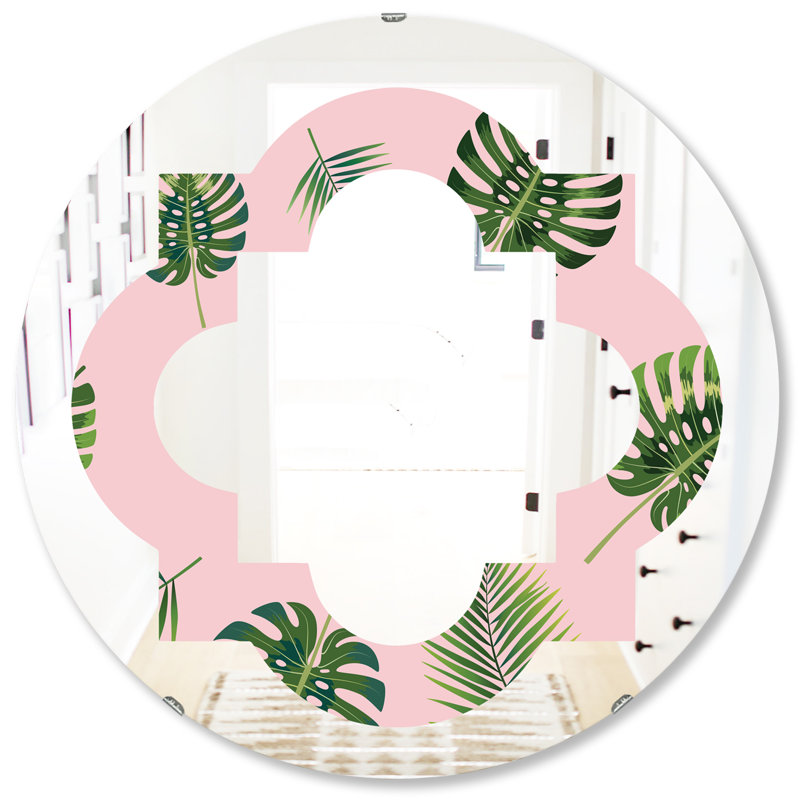 Miroir mural Quatrefoil, H 31,5 po x l po