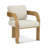 Demars Modern Rustic Upholstered Dining Chairs With Curved Arms-114906739-114906741
