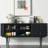 Industrial Minimalist Solid Wood Sideboard