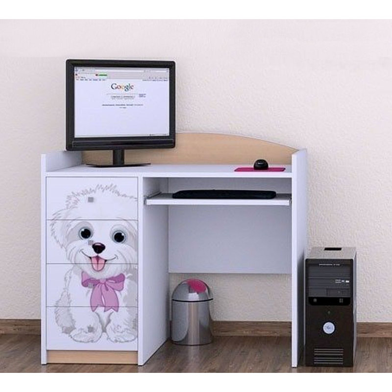 Bosco 100cm Computer Desk, Beige