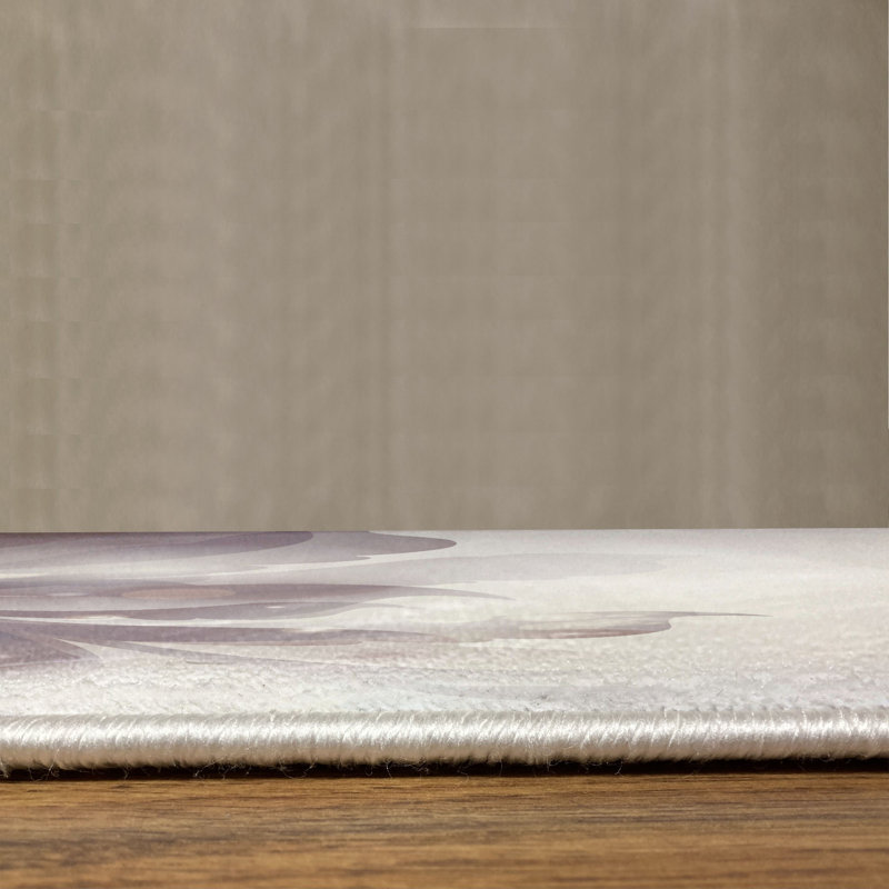 Tapis bleu lavande Ambesonne, Rectangle 5 pi 2 po x 7 pi 6 po