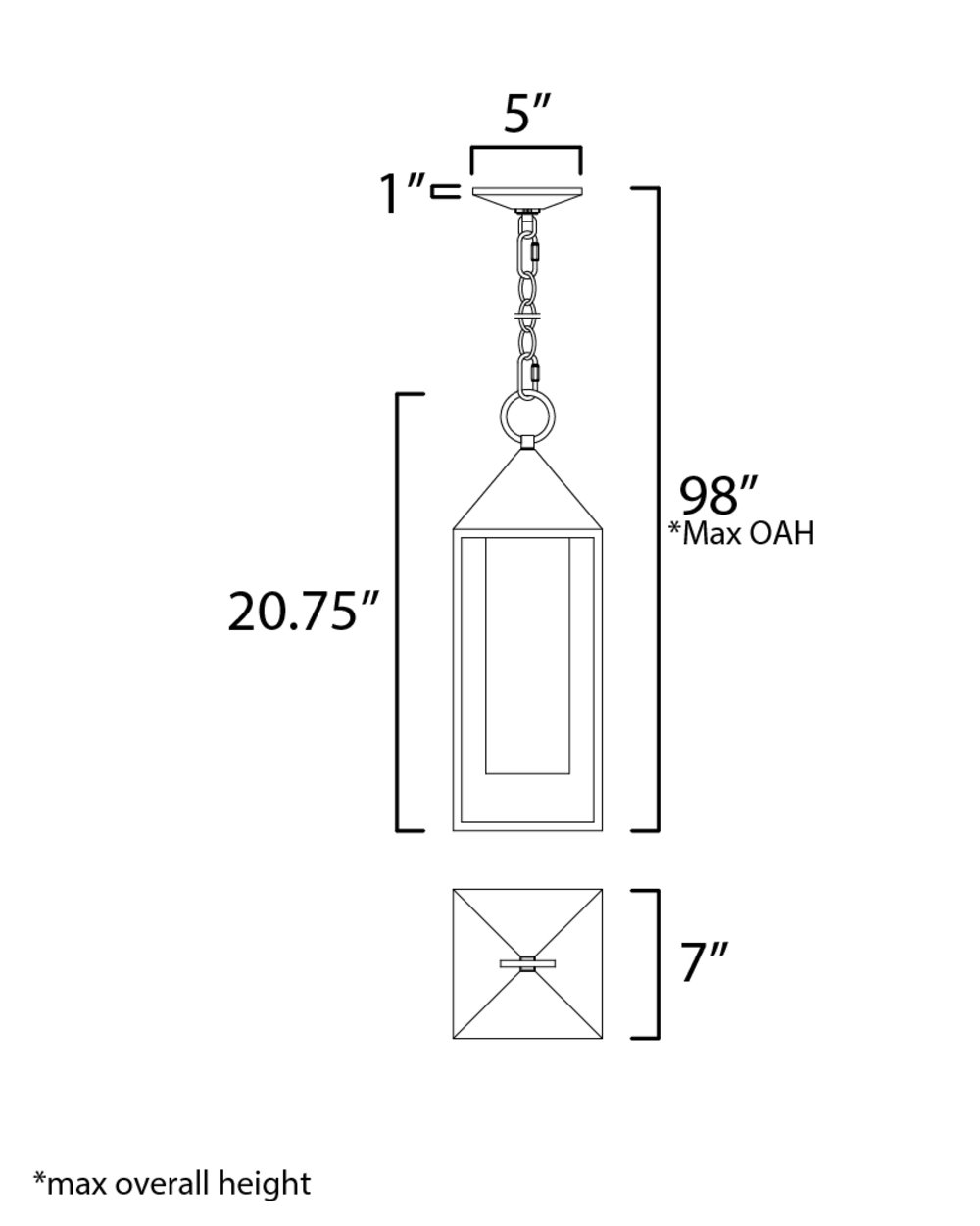 Munich Frosted Outdoor Aluminium Pendant