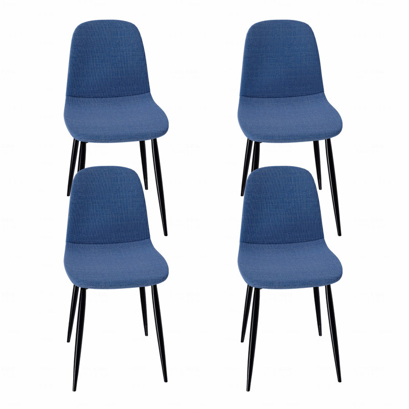 Chaises de salle à manger avec pieds en fer - siège de restaurant, chaise d'appoint rembourrée confortable