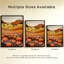 Champ de citrouilles d'Halloween sur des collines vallonnées en automne, tableau encadré sur toile, cadre beige, 40 x 60 cm-1379221968-1379221969