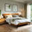 Laboy Solid Wood Bed Frame with Headboard, Solid Wood Platform Bed 800 lbs Capacity, No Box Spring Needed, Non-Slip Noise-Free, 5 Years Warranty-1357548837-1357548835