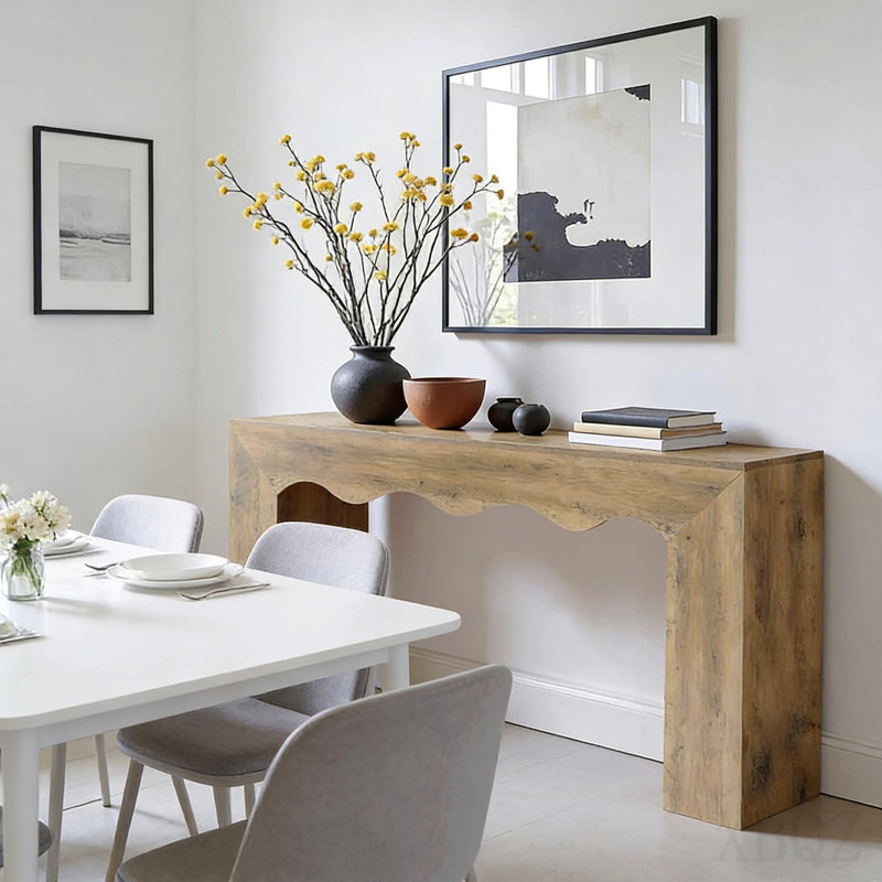 Table de canapé stable, console rustique, table d'appoint