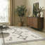 Tapis à motif géométrique marocain beige Thambiah-1950429741