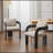 2-Pack Dining Chairs With Pillow Back, Beige Fabric, Solid Wood Frame-1222672702