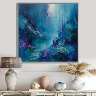 Bleu, corail, fond marin, symphonie I - art mural Coralwall, salon