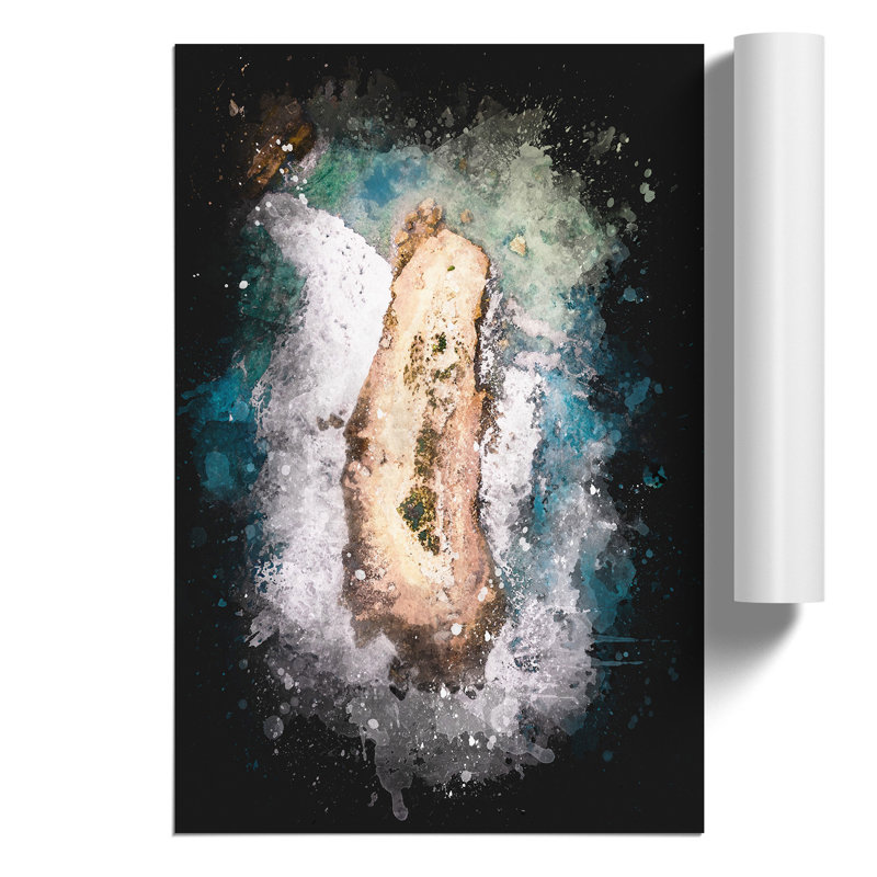 Bay of Islands Paint Splash - Frameless Print, 59cm H x 42cm W x 0.1cm D