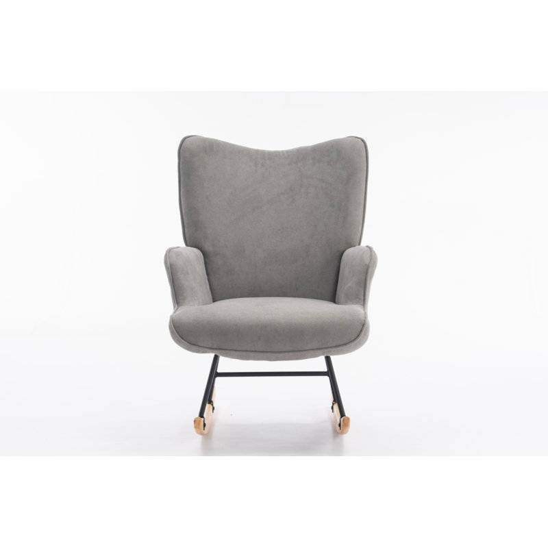 Chaise berçante Khurshida, Gris