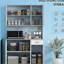 Armoire de cuisine 71 po, armoire de rangement haute avec support pour micro-ondes, huche de cuisine moderne avec comptoir, 6 portes, tiroir de rangement, 3 tablettes réglables