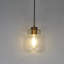 Luminaire suspendu cylindrique à 1 lumière avec verre de pluie Meya Meya