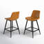 Tabouret de comptoir en faux cuir Macaire-392419284-392419285-351856398