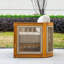Ensemble de conversation pour patio 4 personnes en bois d'acacia avec coussins Brewsty