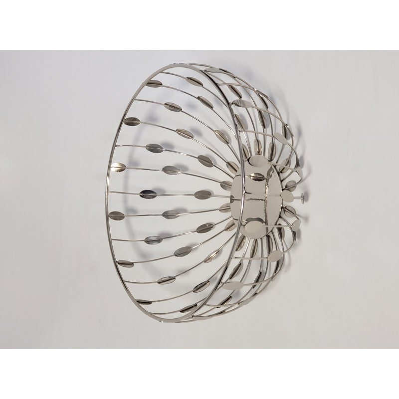 Bol décoratif en métal Yureli, H 11 po x l 11 po x P 5 po