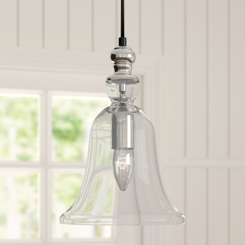 Omar 1 - Light Chrome Bell Pendant